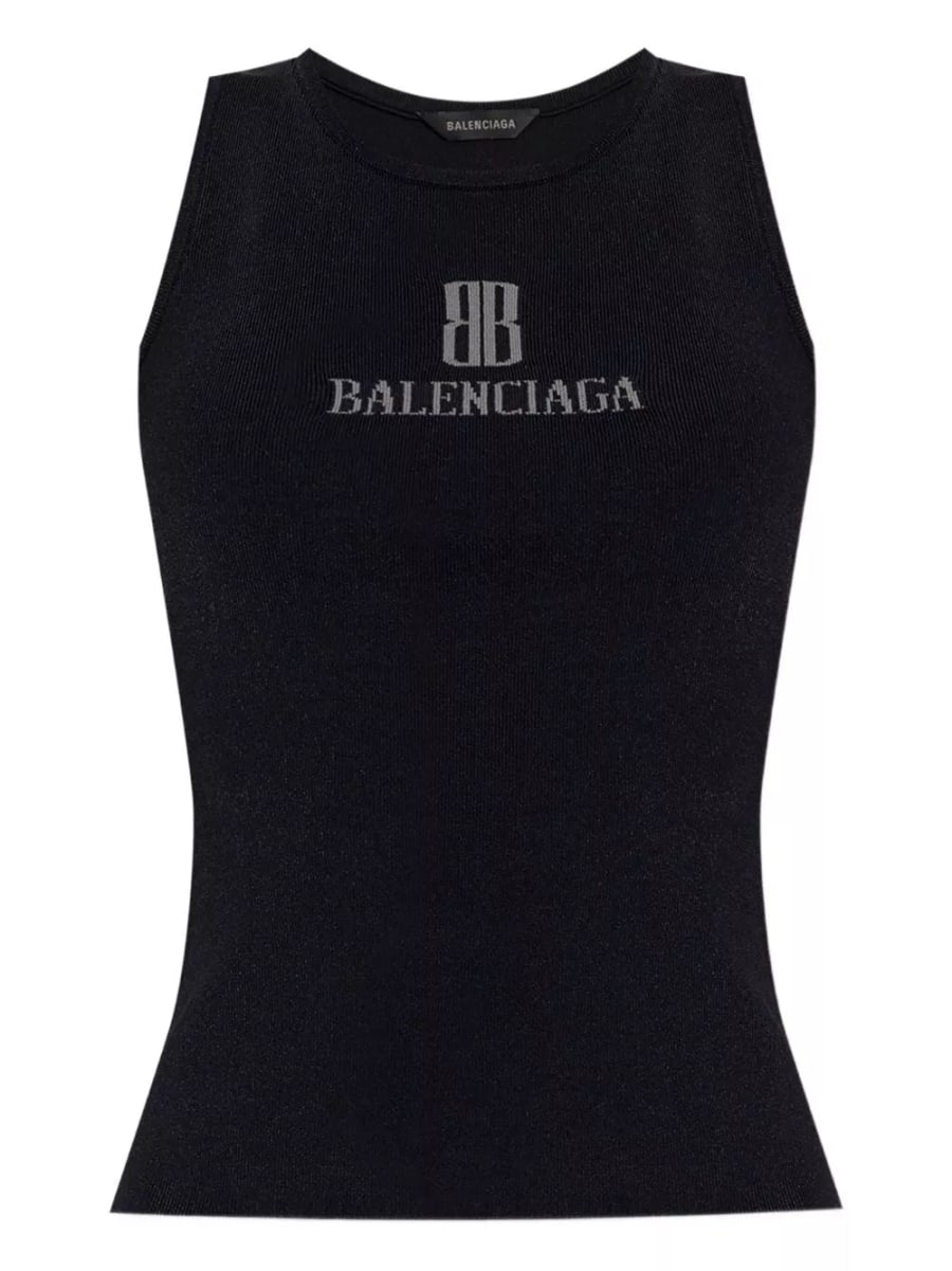 Balenciaga Top con logo