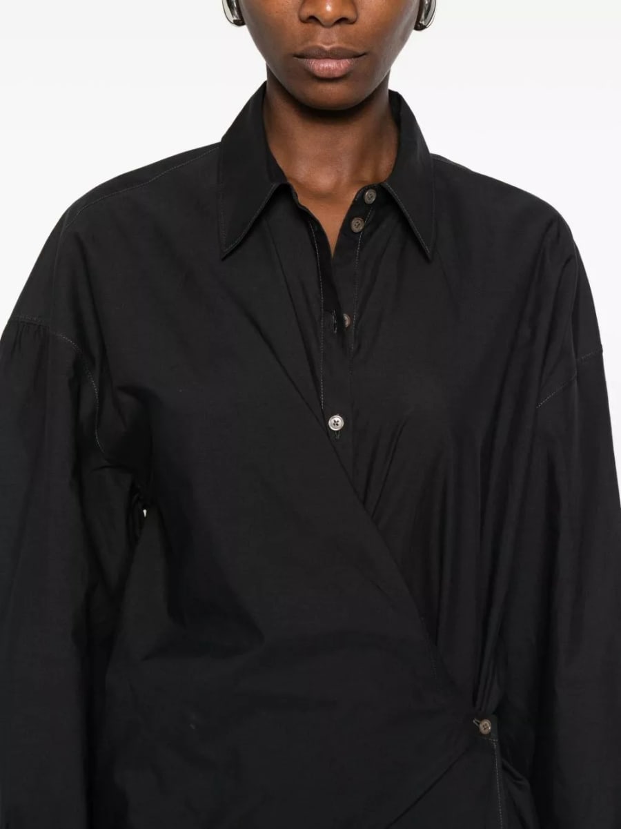 Lemaire Camicia in misto cotone e seta, view 3