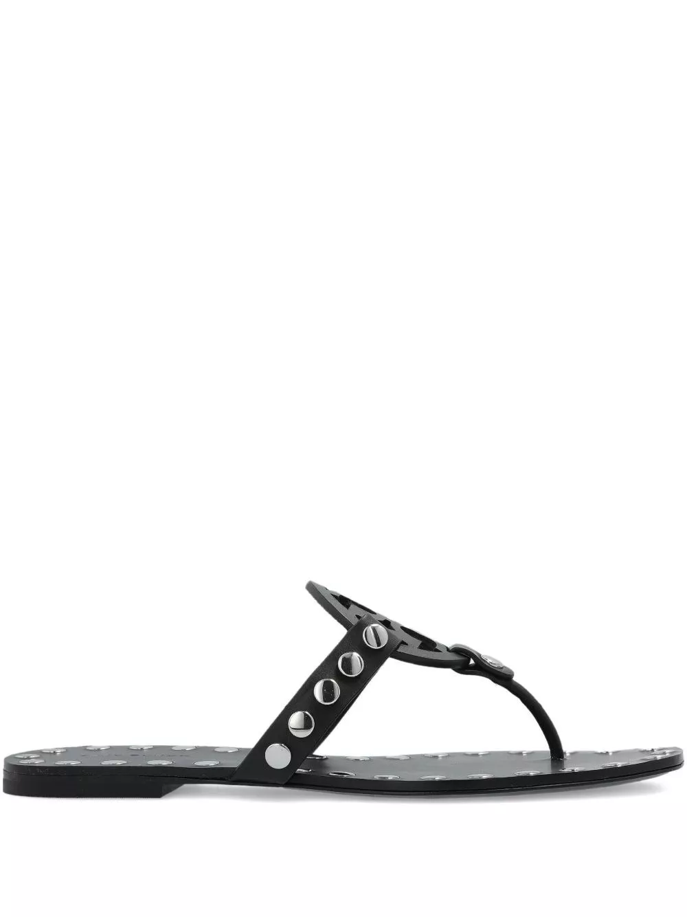 Tory Burch Sandali piatti in pelle con borchie Studded Miller