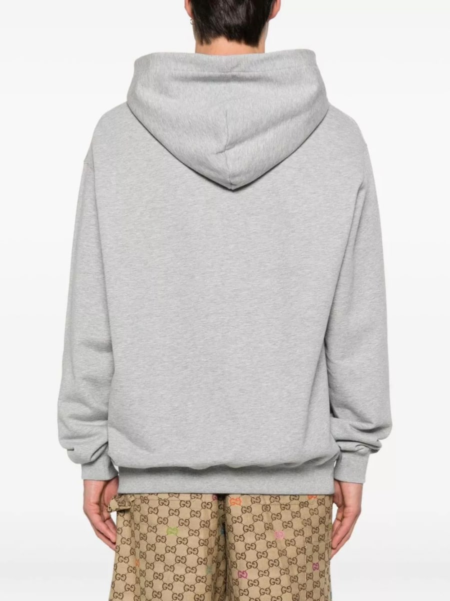 Gucci Felpa in cotone con logo, view 4