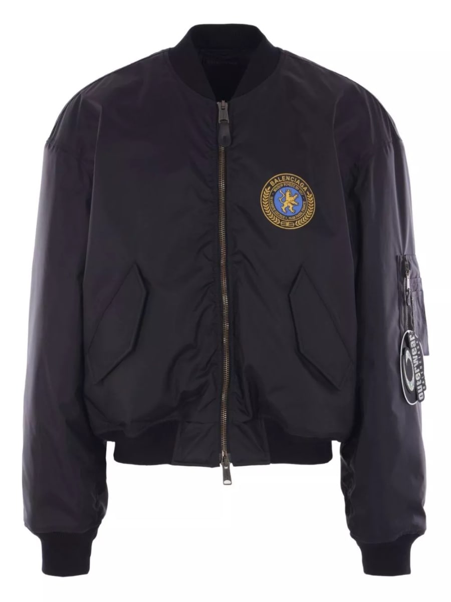 Balenciaga Giacca bomber con logo