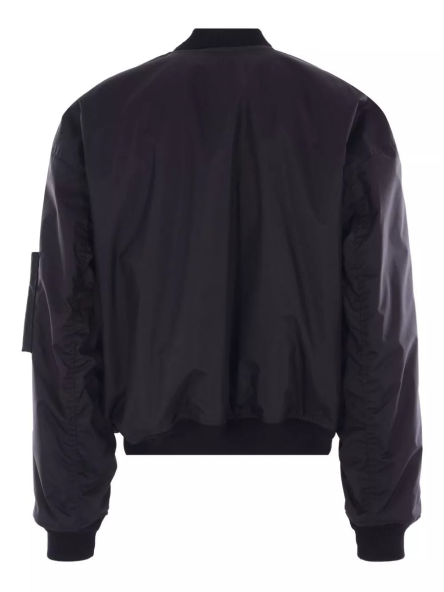 Balenciaga Giacca bomber con logo, view 2