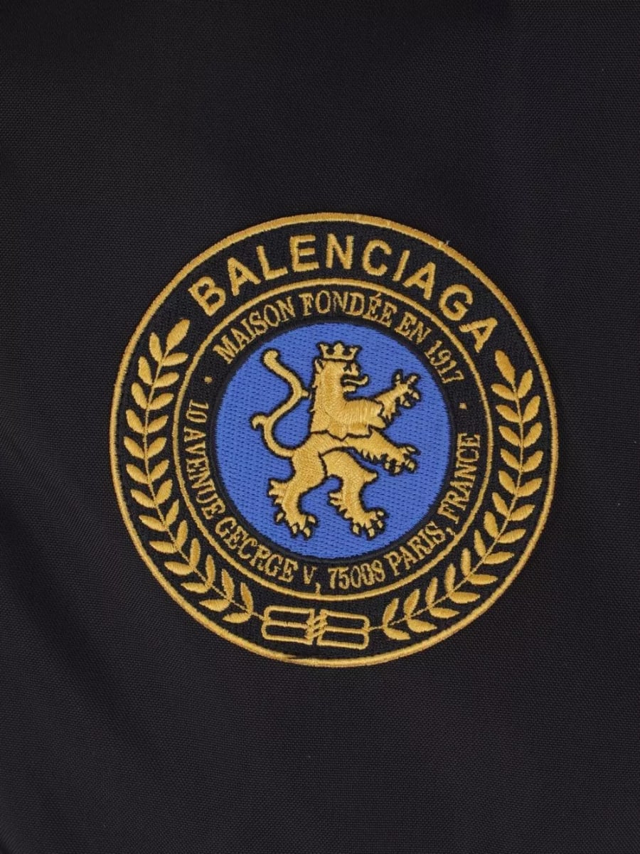 Balenciaga Giacca bomber con logo, view 3