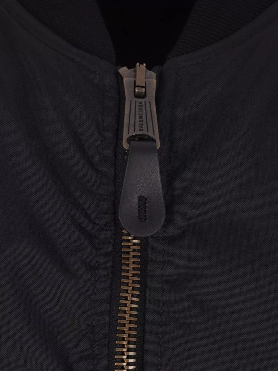 Balenciaga Giacca bomber con logo, view 4