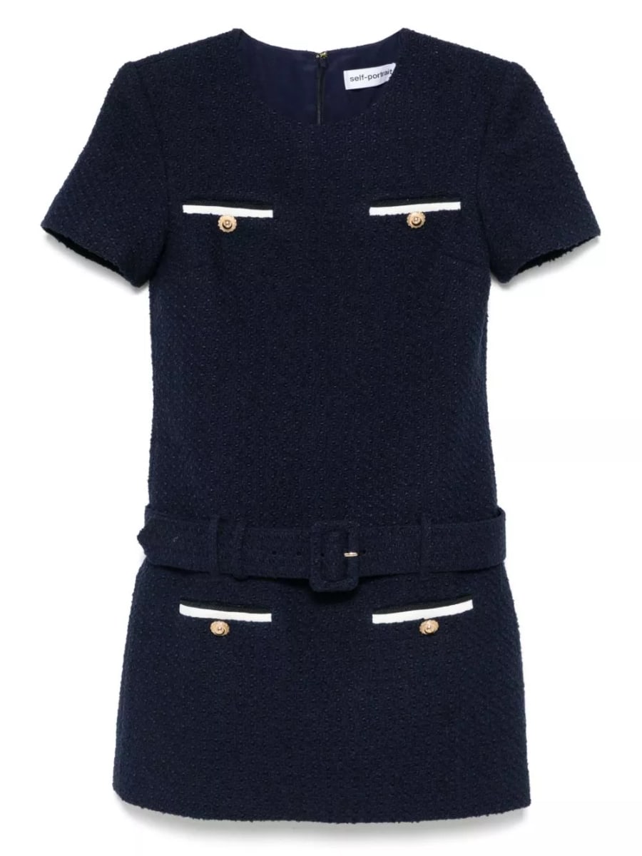 self-portrait Abito mini Boucle