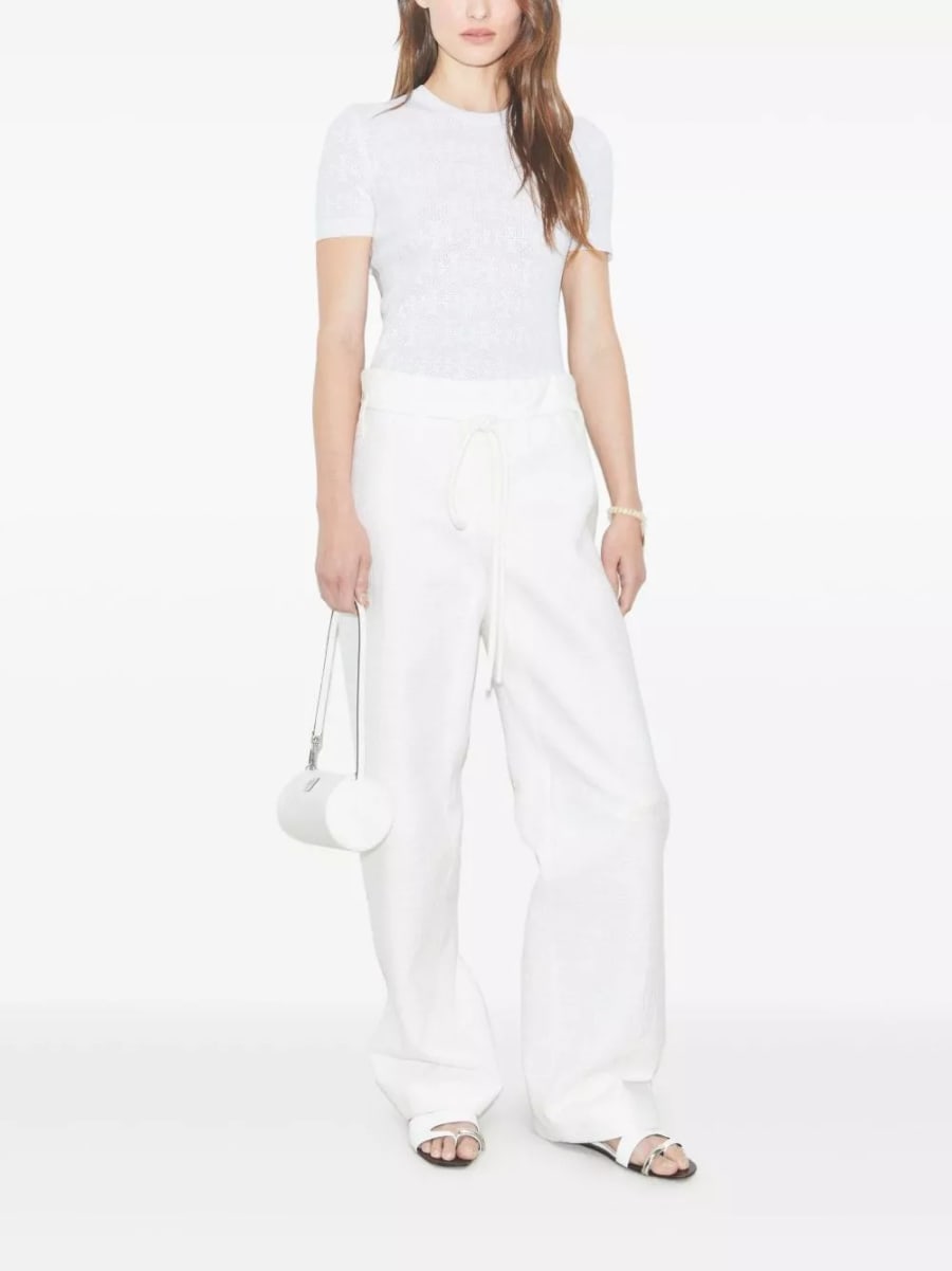 Tory Burch T-shirt con monogramma, view 4