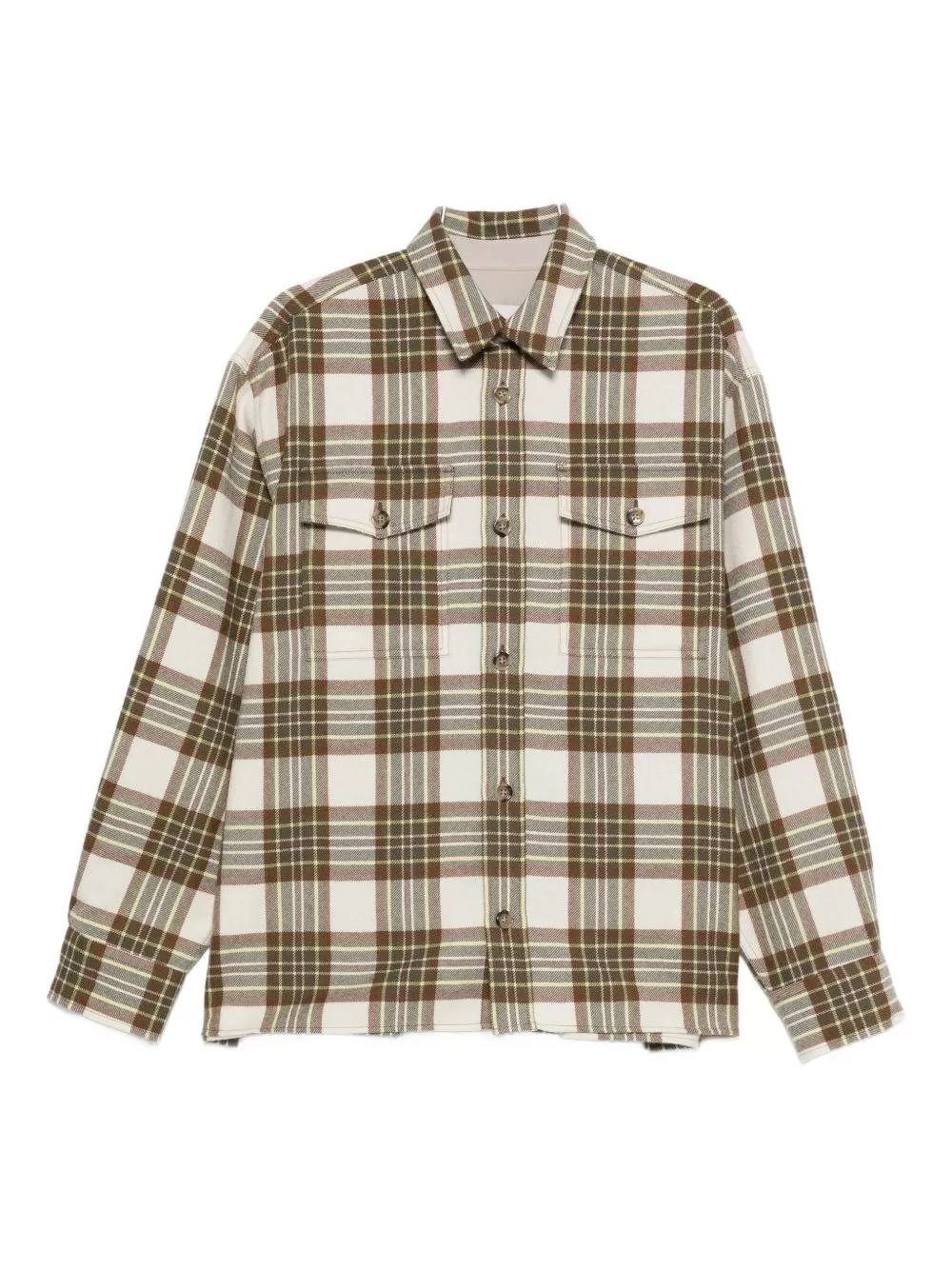 AMI Paris Camicia overshirt in lana a quadri