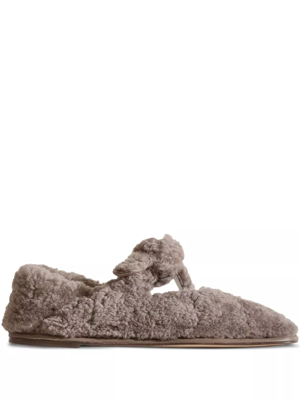 Hereu Llasada ballerine in shearling