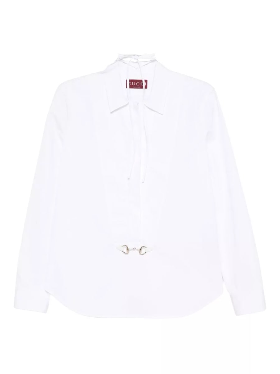 Gucci Camicia in cotone Horsebit
