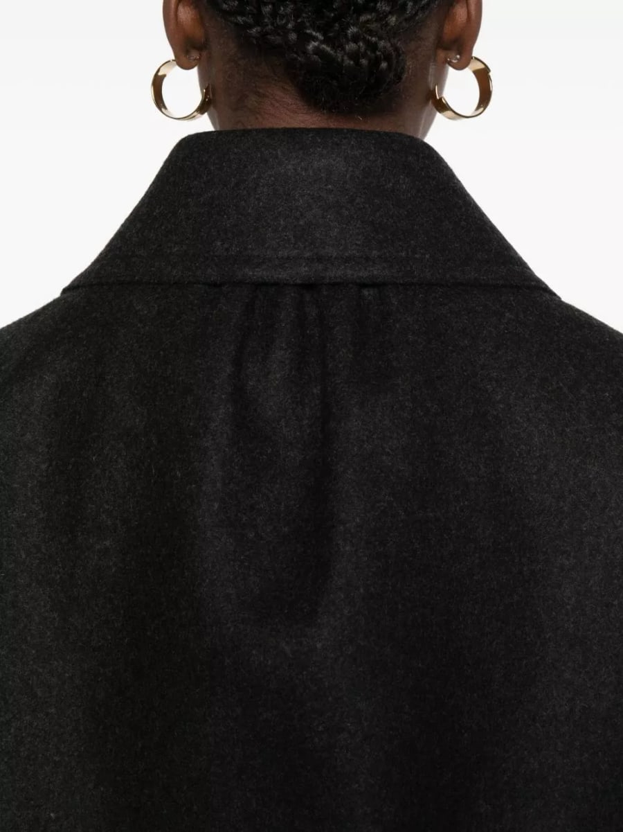 Fendi Cappotto midi in lana, view 2