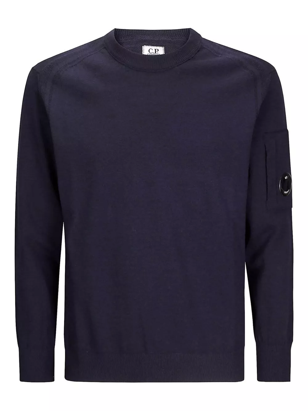 C.P. Company Maglione girocollo in lana con logo