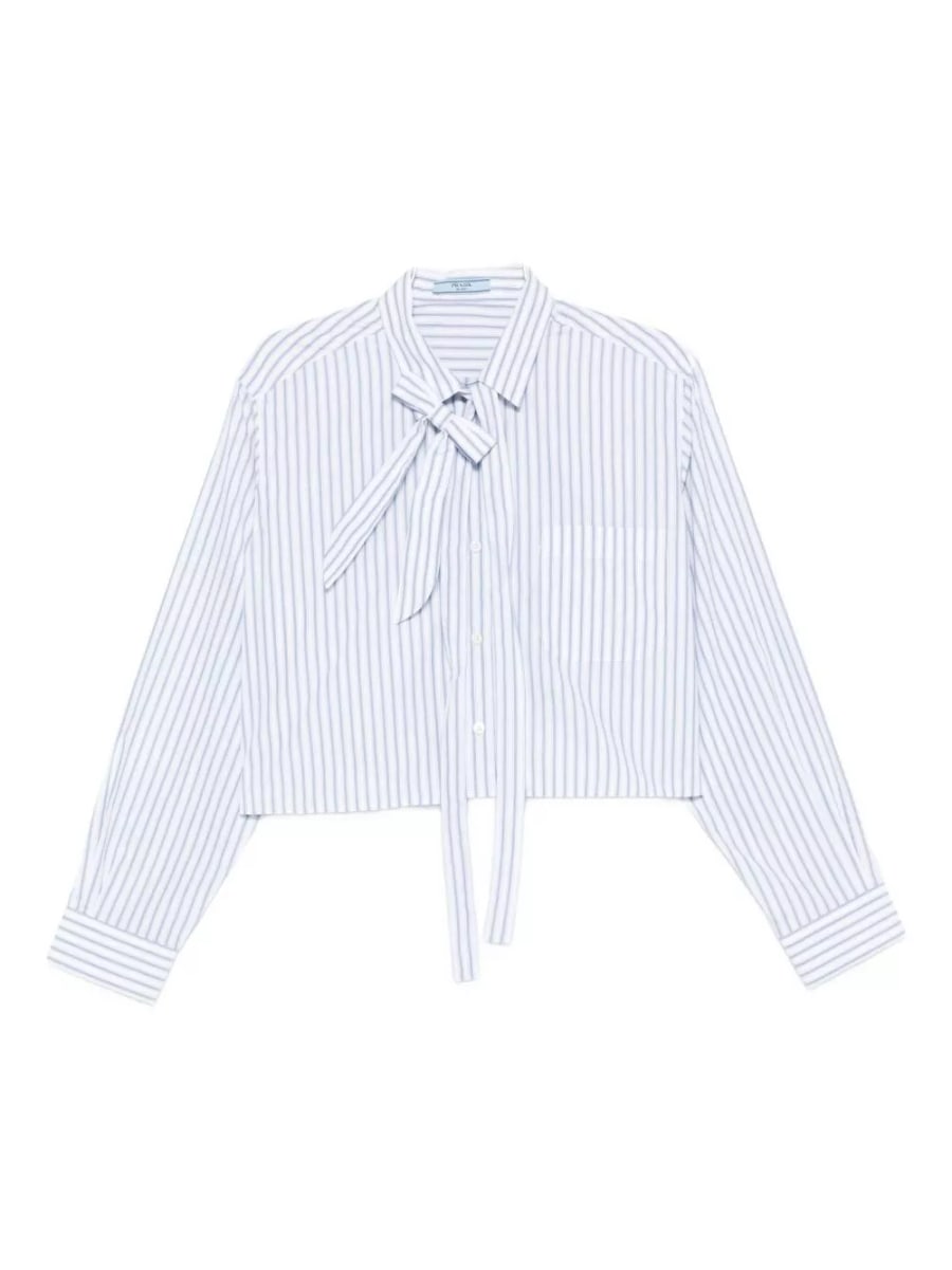 Prada Camicia di cotone a righe