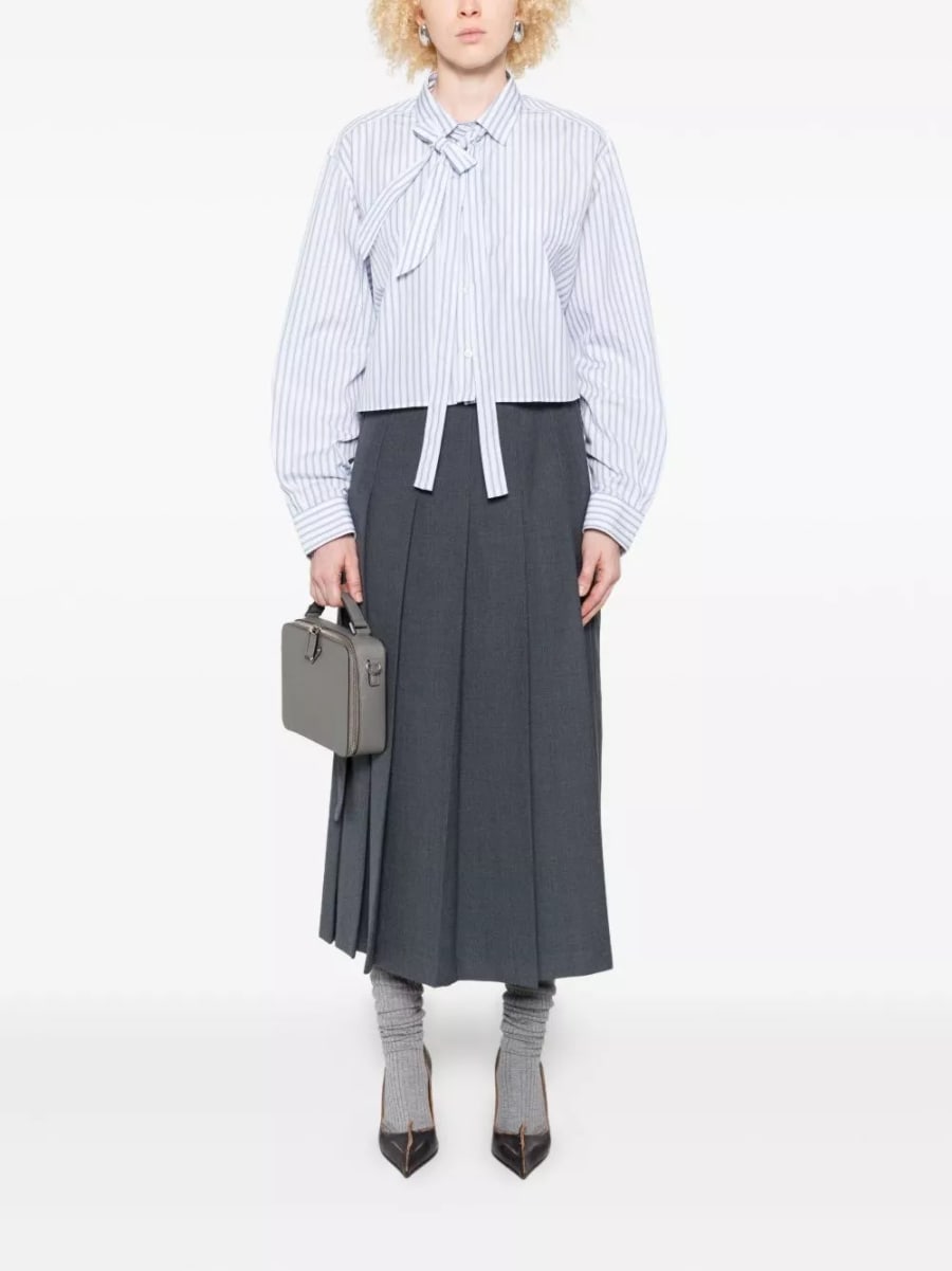 Prada Camicia di cotone a righe, view 2