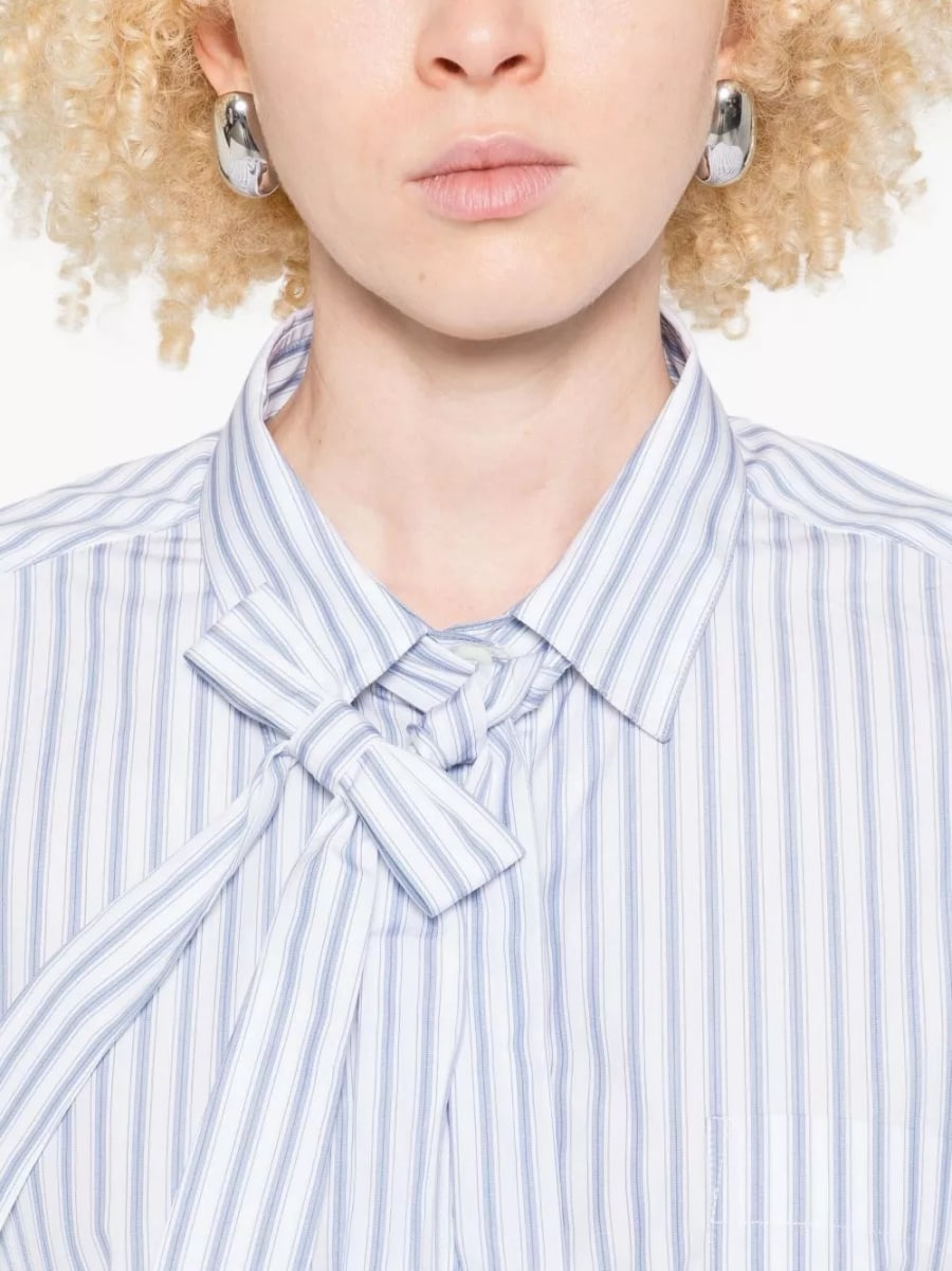 Prada Camicia di cotone a righe, view 3