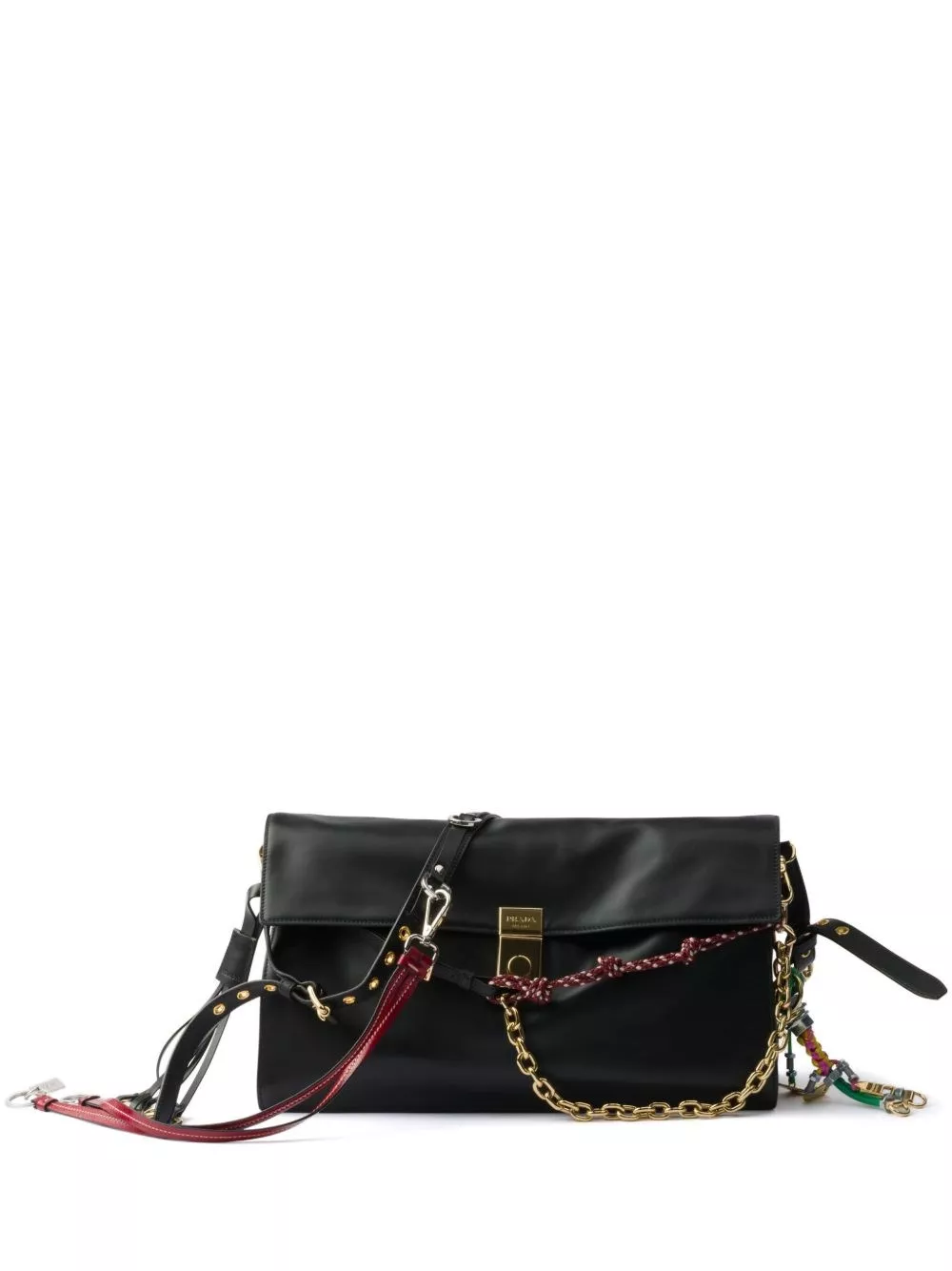 Prada Borsa a spalla grande in pelle Prada Soft Sound