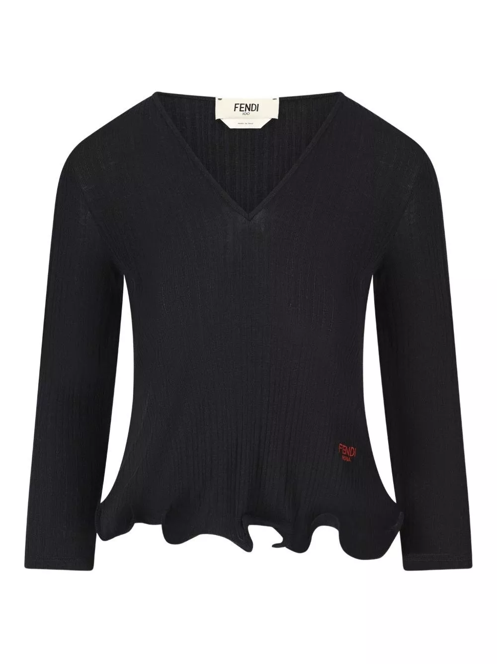 Fendi Maglione in lana a scollo a V