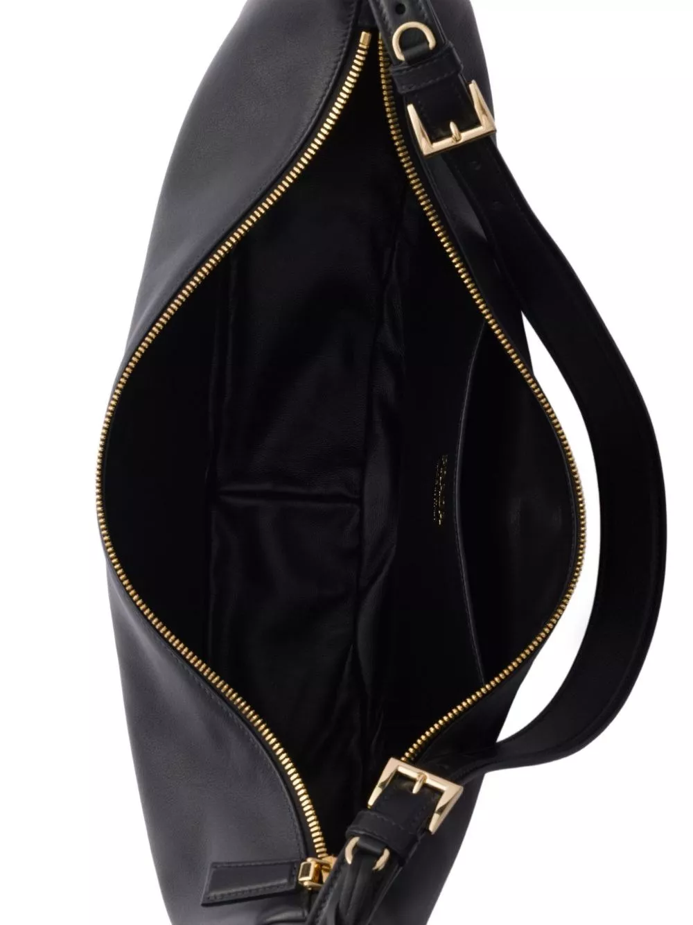 Prada Borsa a spalla Demi-Lune in pelle, view 2