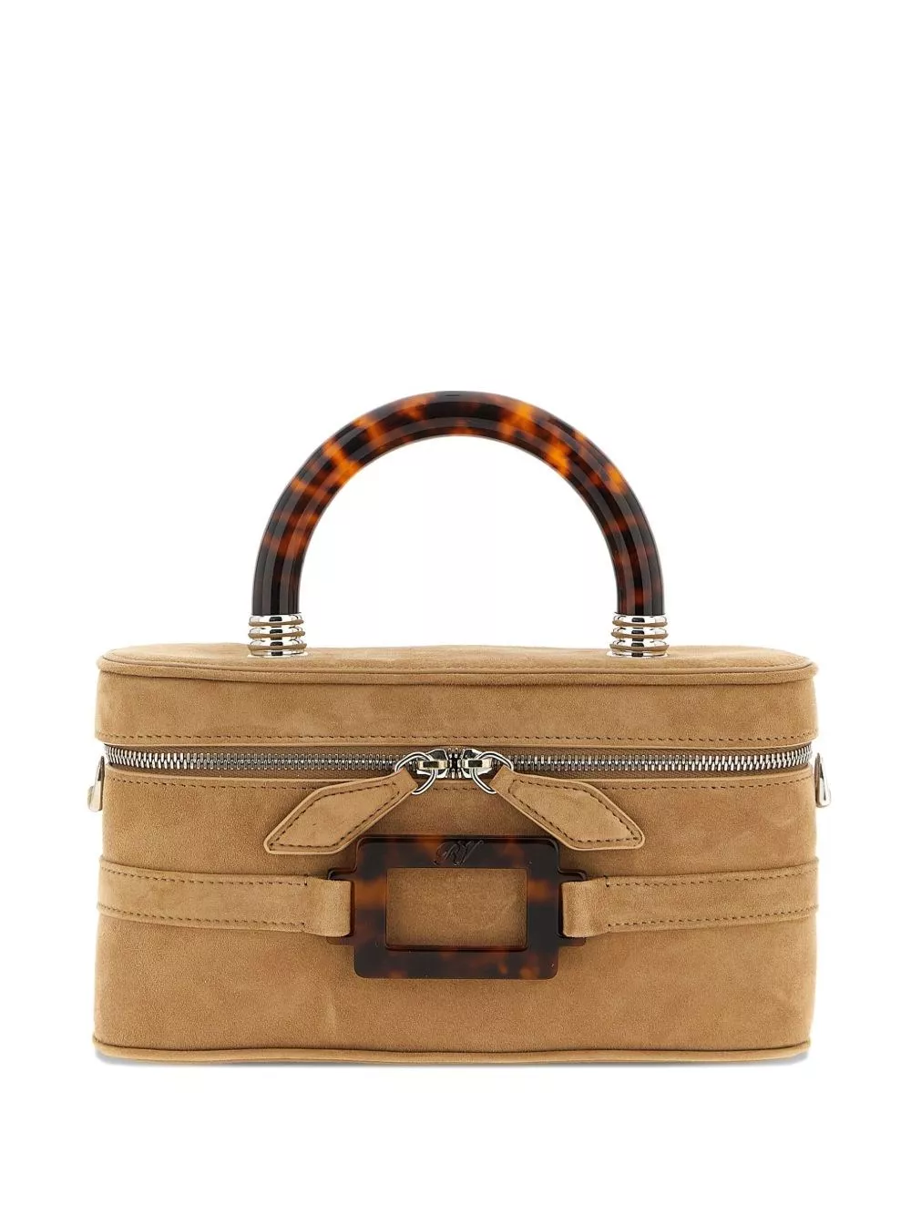 Roger Vivier Belle Vivier mini borsa da trucco in pelle