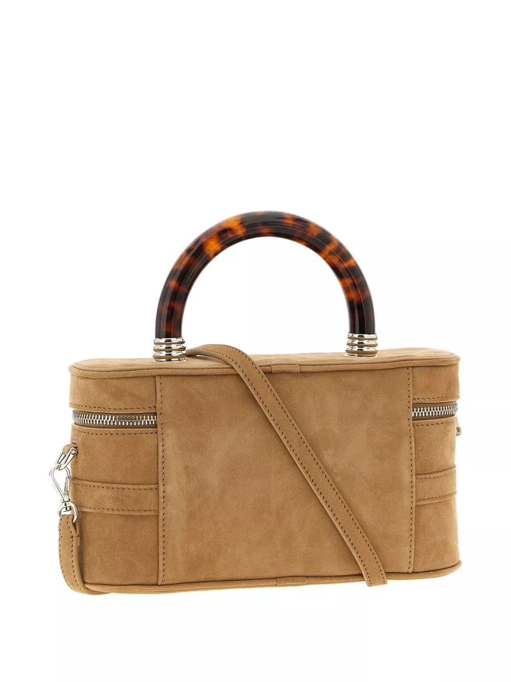 Roger Vivier Belle Vivier mini borsa da trucco in pelle, view 2
