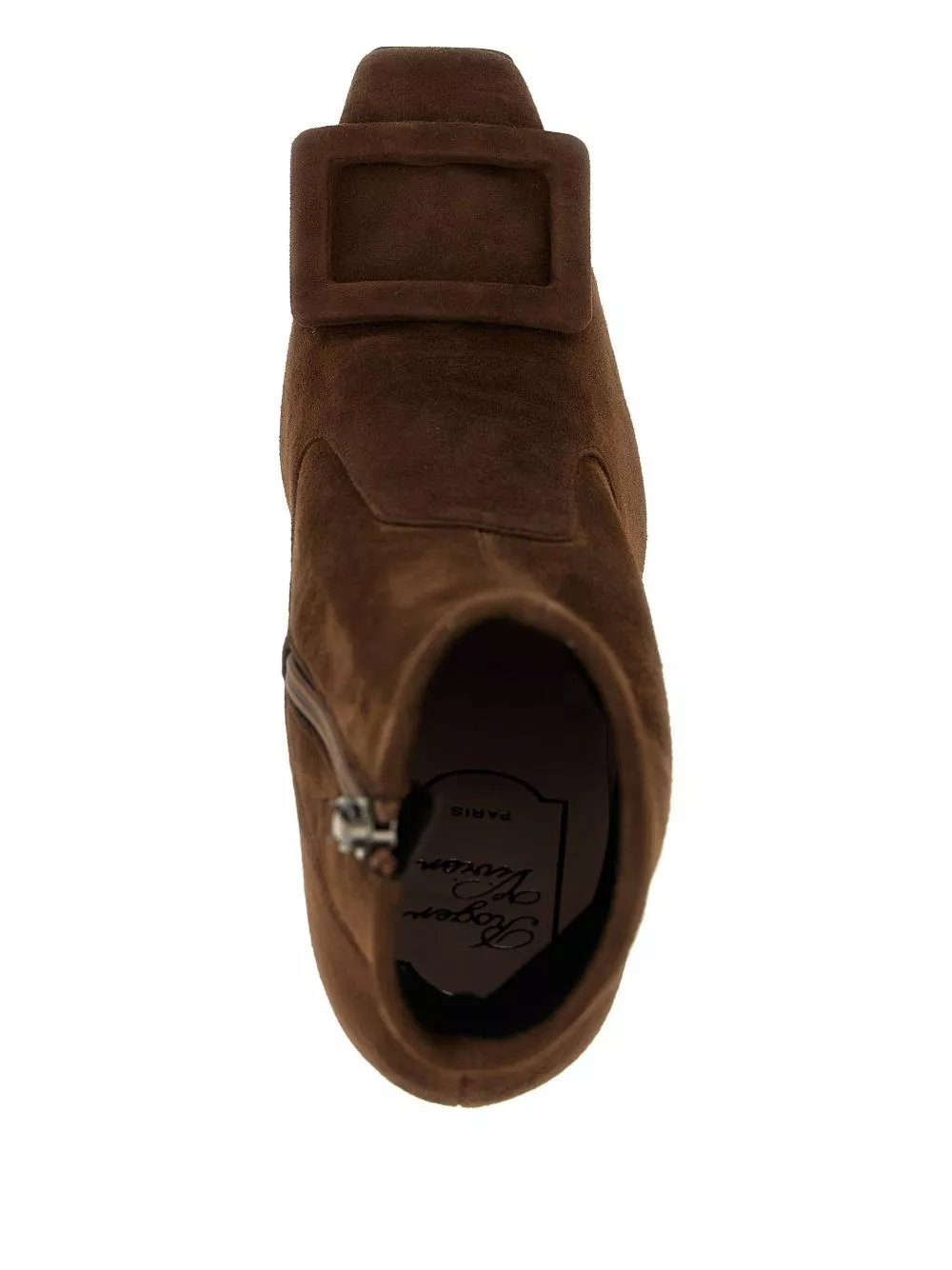 Roger Vivier Stivali in pelle scamosciata Trompette, view 2