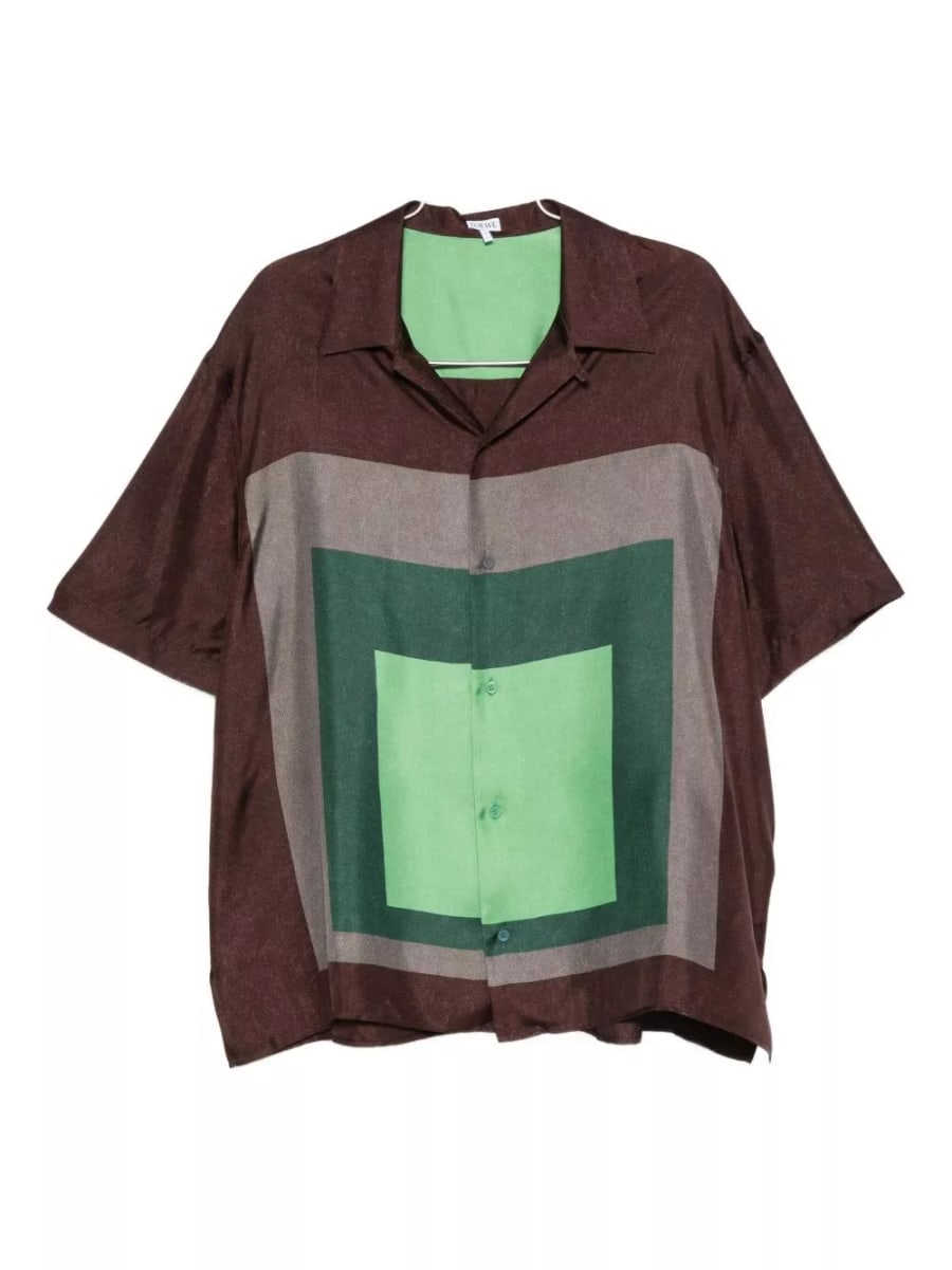 Loewe Camicia di seta stampata
