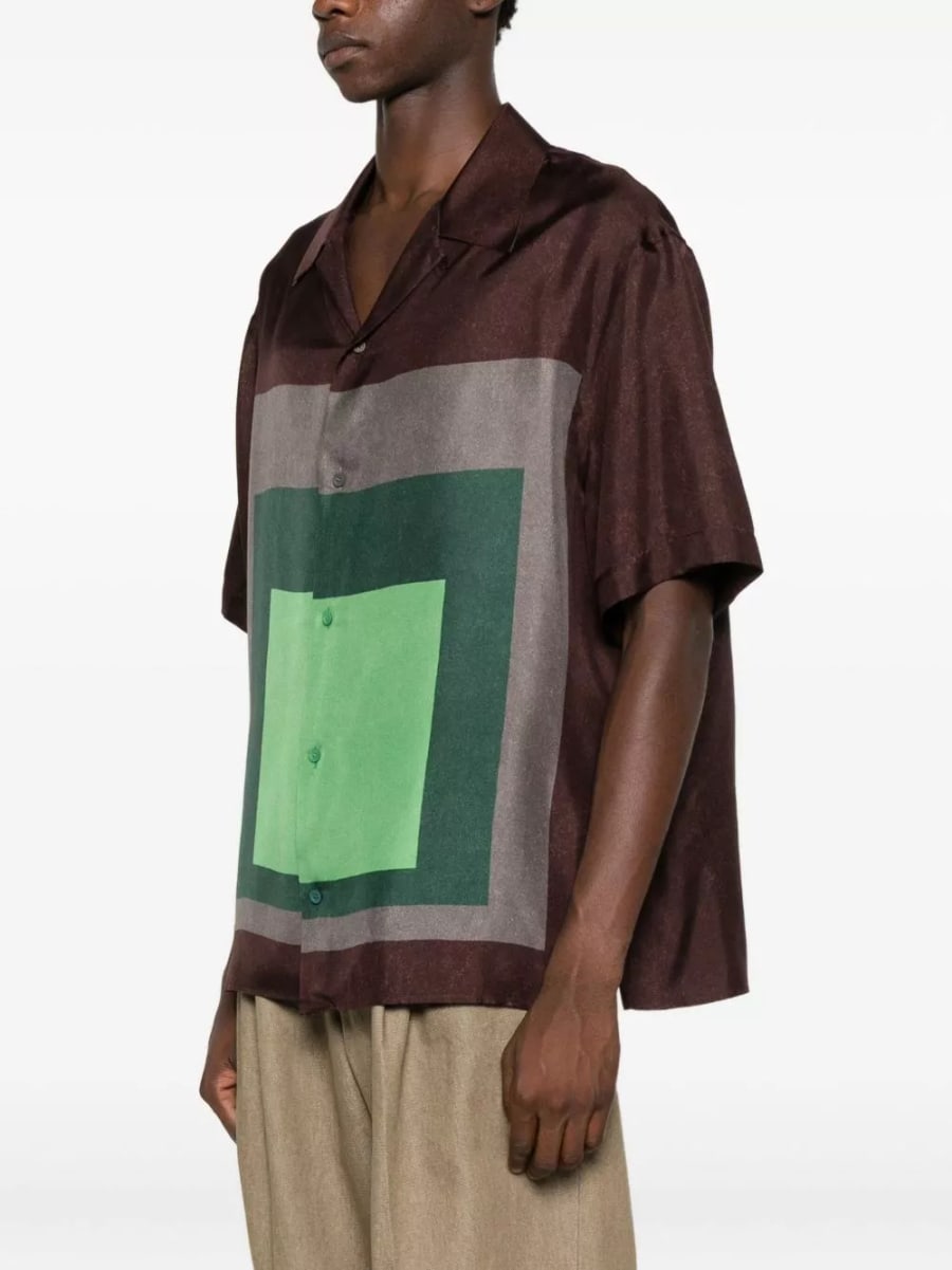 Loewe Camicia di seta stampata, view 5