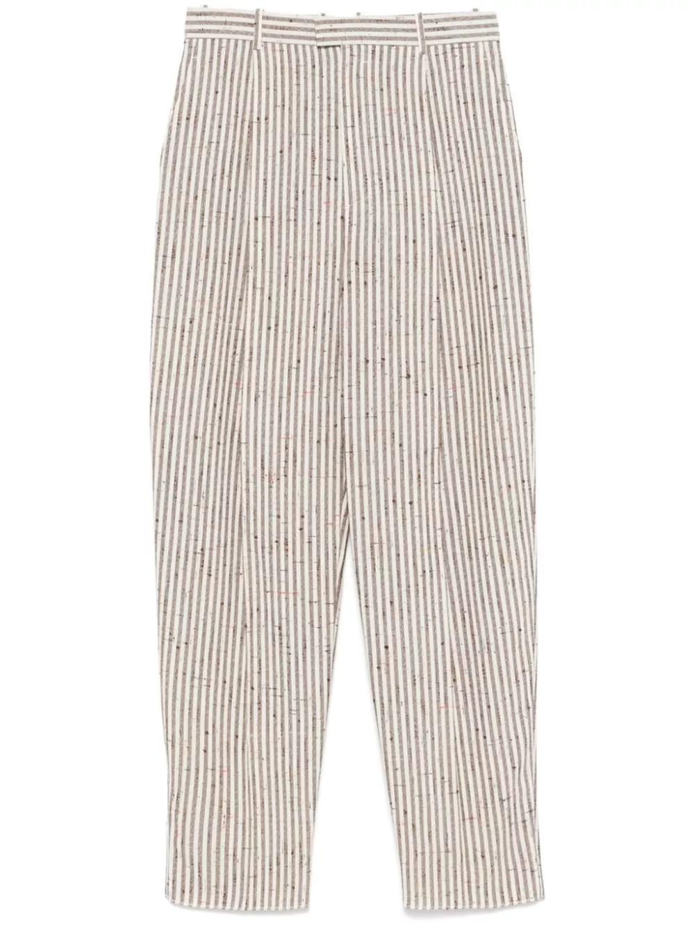 Bottega Veneta Pantaloni Knotted Viscose Silk Stripe