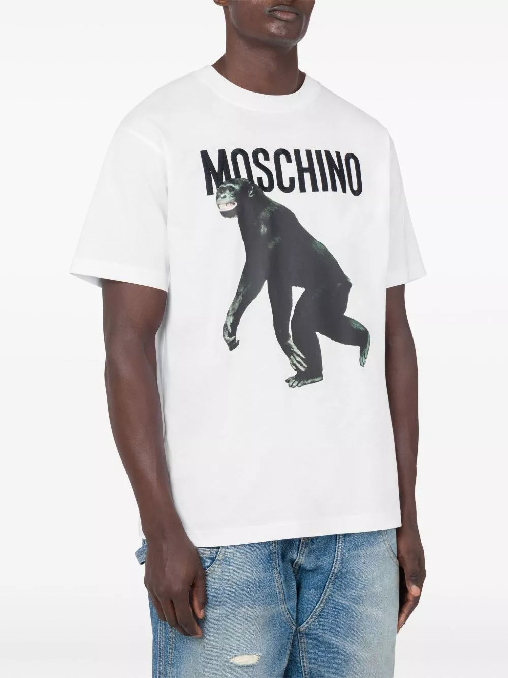 Moschino T-shirt Stampata, view 2