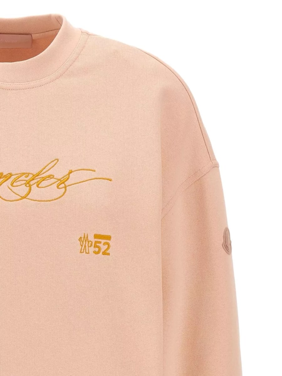 Moncler Felpa in cotone con logo, view 4