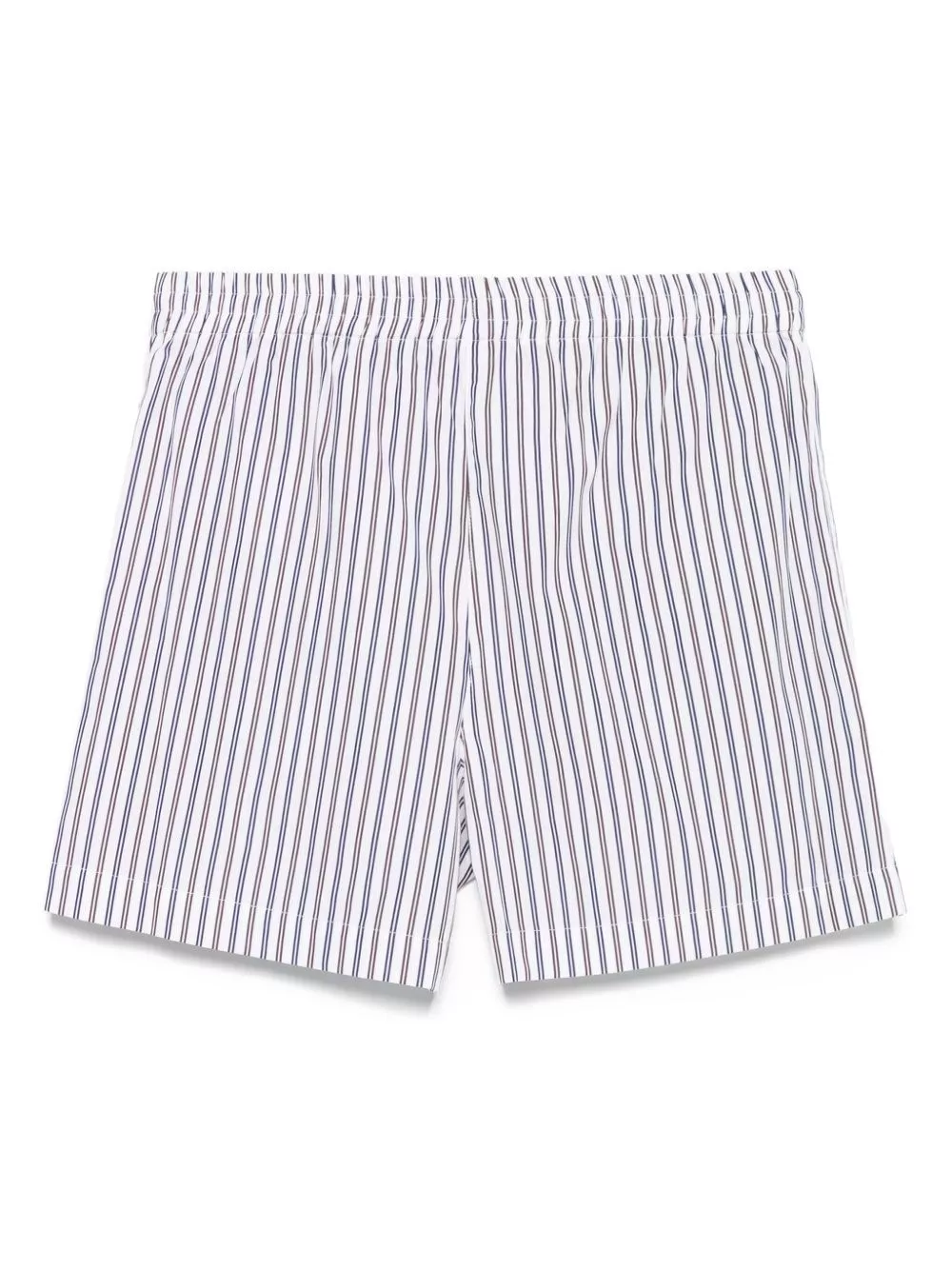 The Attico Pantaloni corti in cotone a righe, view 2