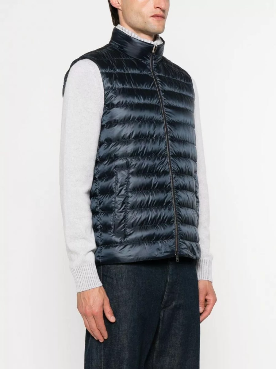 Herno Gilet in nylon imbottito, view 5