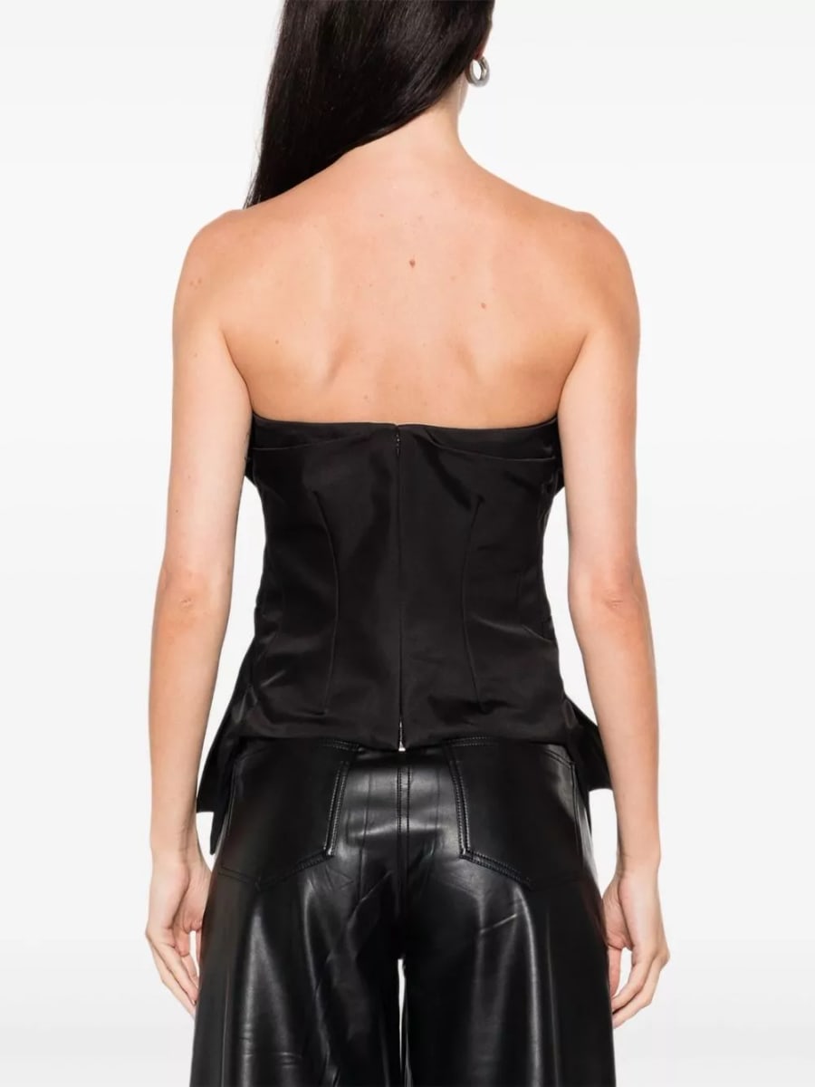 Alexander McQueen Top in seta, view 4