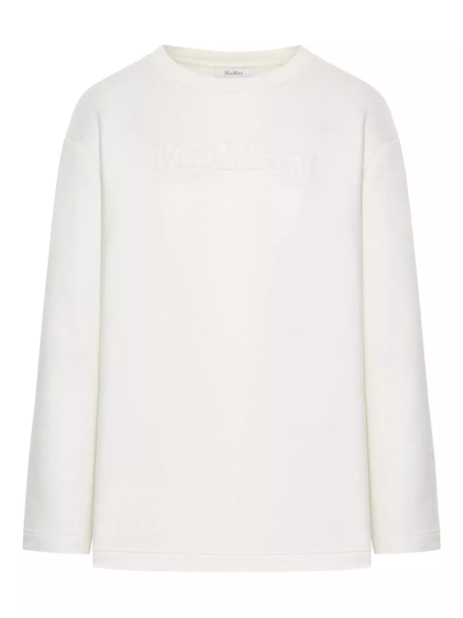 Max Mara Felpa in cotone con collo a giro