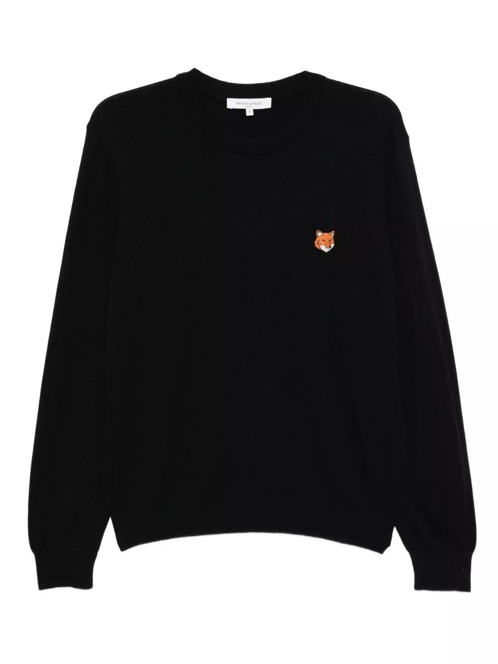 Maison kitsune' Maglione girocollo in lana Fox Head