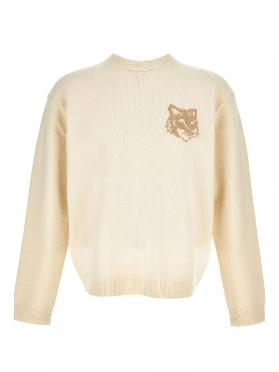 Maison kitsune' Maglione in lana Fox Head