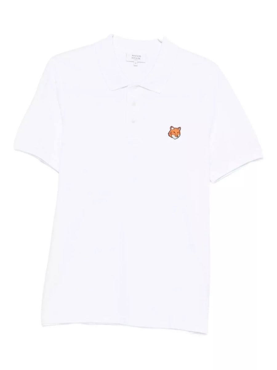 Maison kitsune' Polo in cotone Fox Head