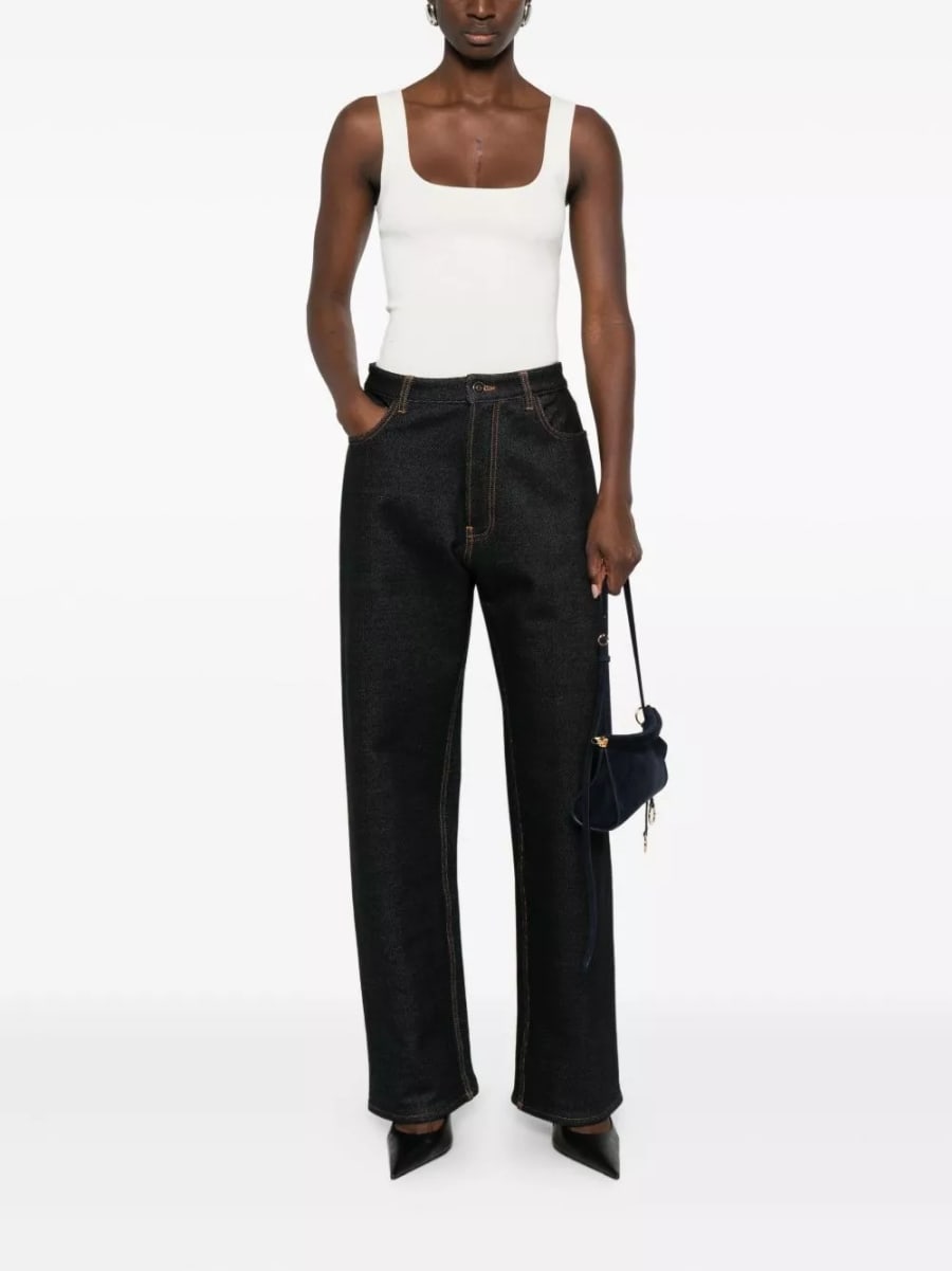 Alaïa Jeans in cotone denim, view 5