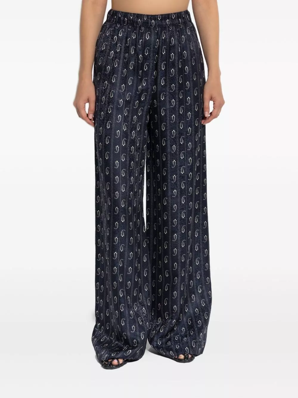 Tory Burch Pantaloni in seta jacquard, view 2