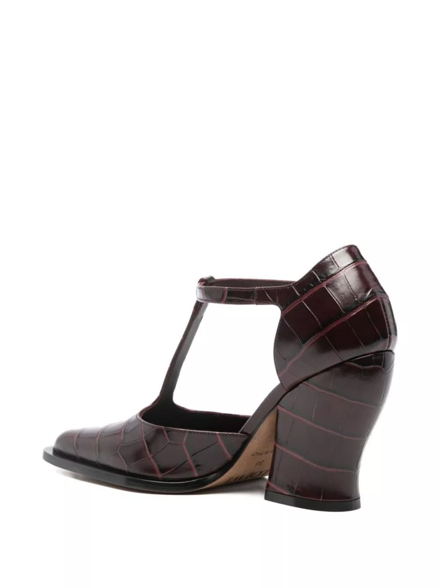 Loewe Décolleté in pelle Onda, view 3