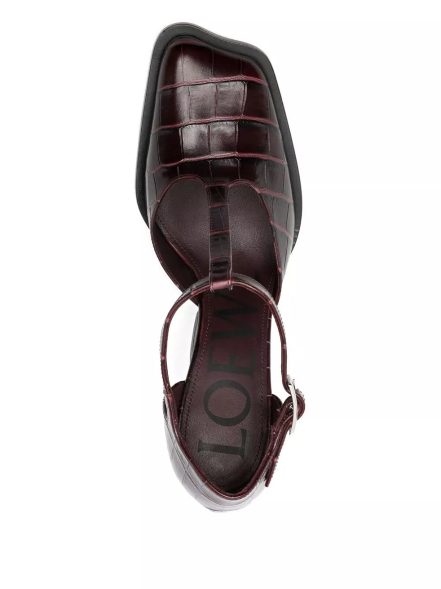 Loewe Décolleté in pelle Onda, view 4