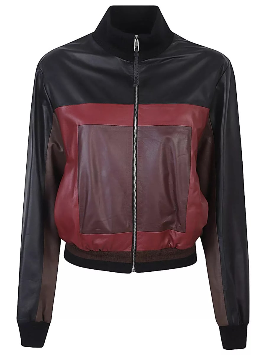 Loewe Giacca in pelle cropped