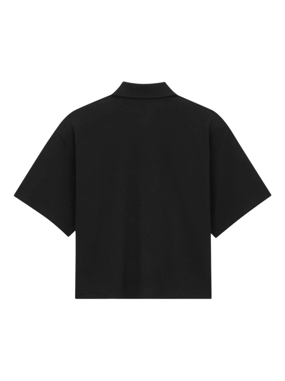 Saint Laurent la polo in cotone oversize, view 2