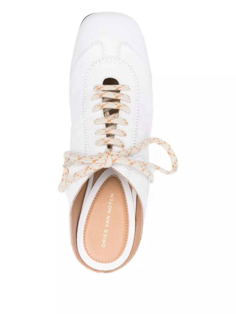Dries Van Noten Sneakers con tacco in pelle, view 2