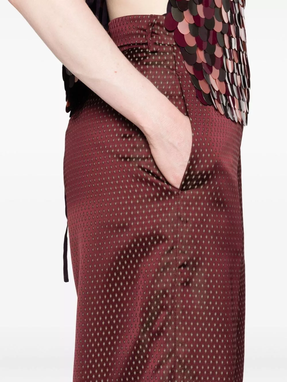Dries Van Noten Pantaloni in cotone Penn, view 2
