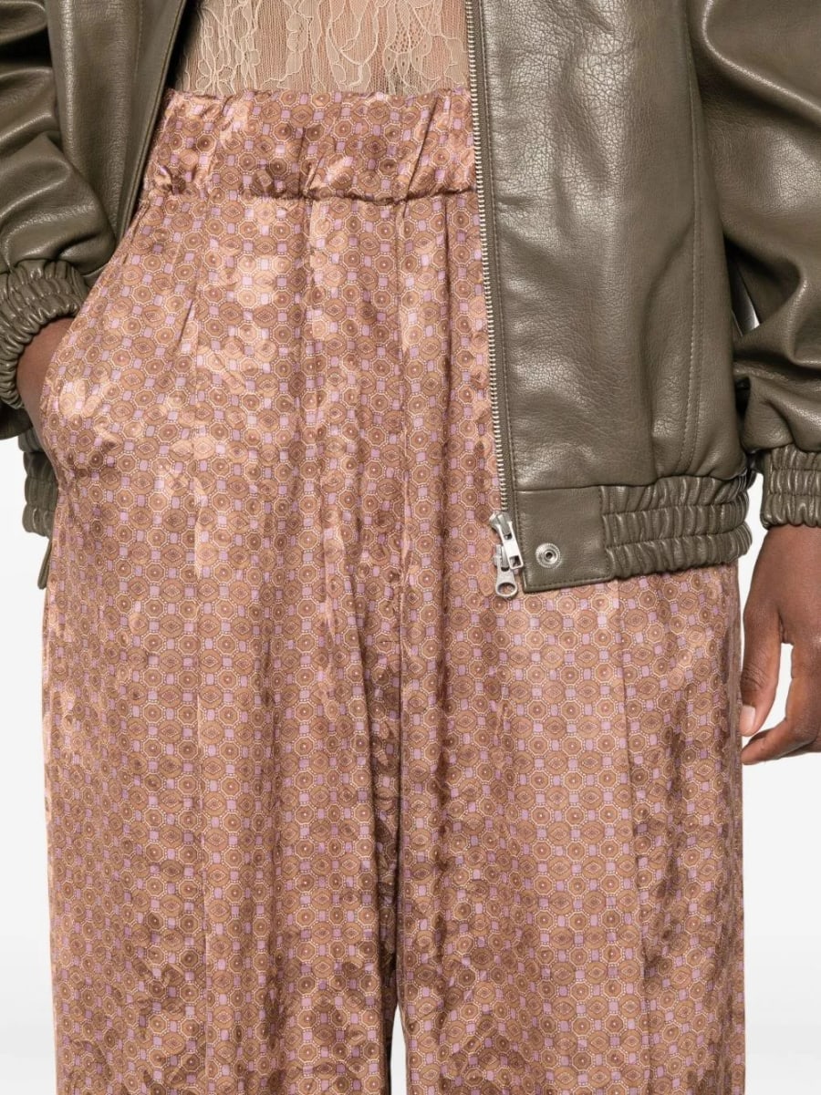 Dries Van Noten Pantaloni in cotone Pila, view 4