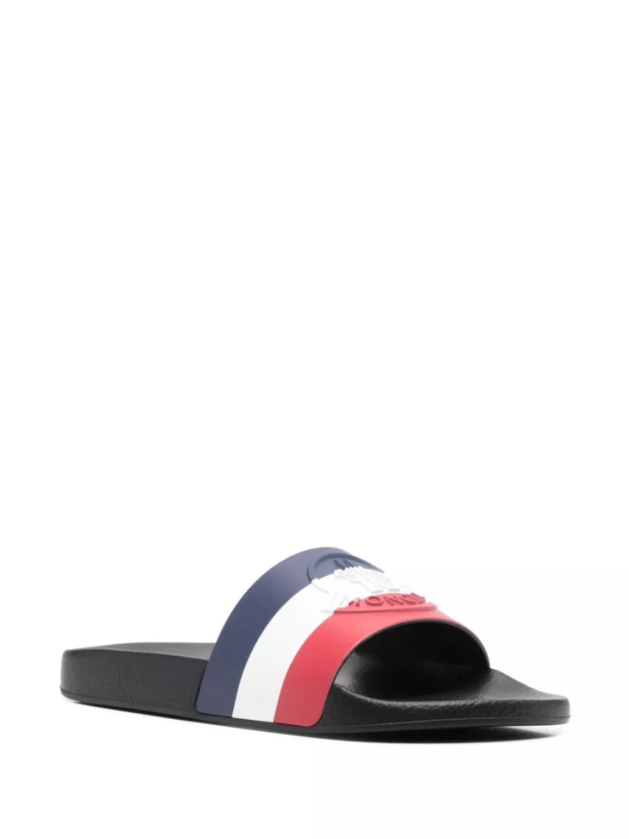 Moncler Pantofole con Logo, view 2