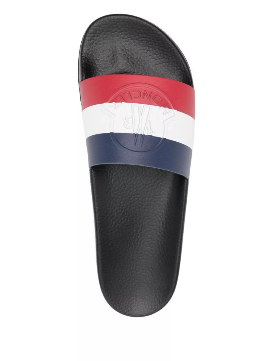 Moncler Pantofole con Logo, view 4