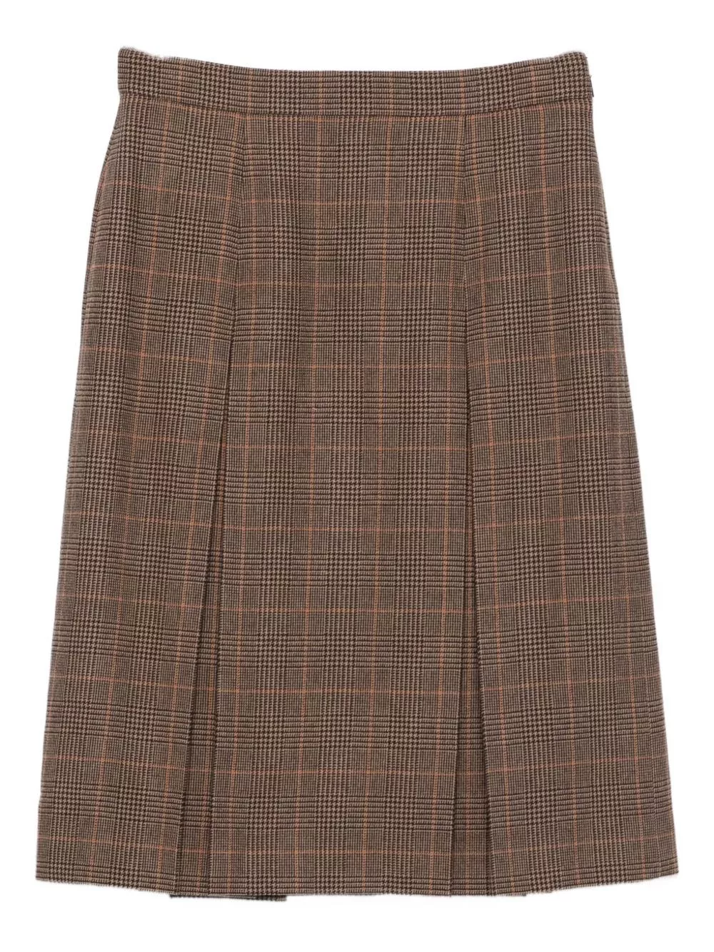 Saint Laurent Gonna midi in cashmere e lana