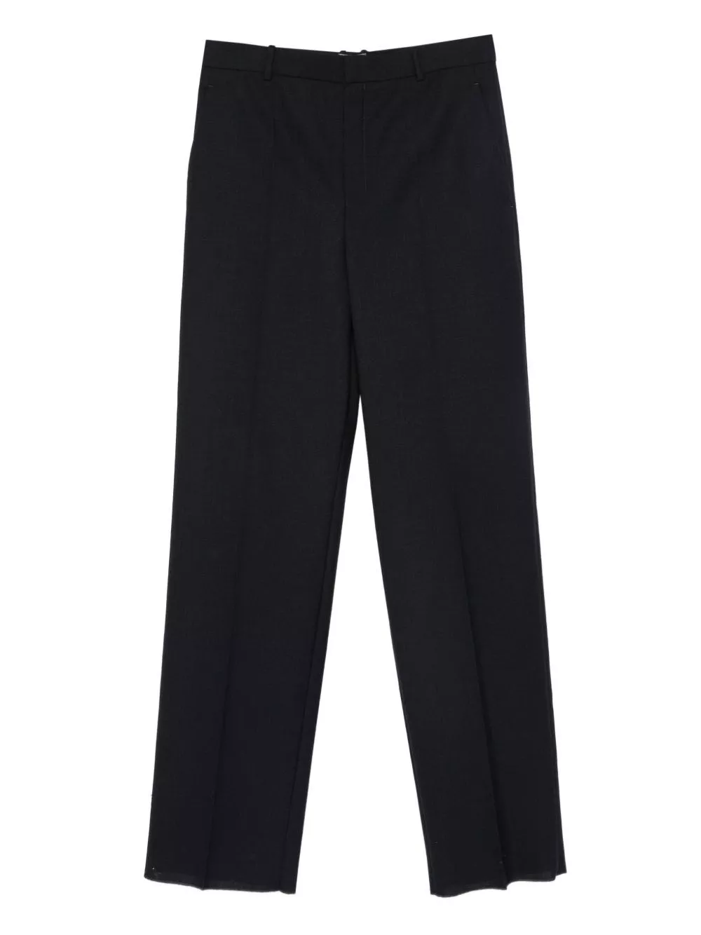 Saint Laurent Pantaloni in lana a vita alta