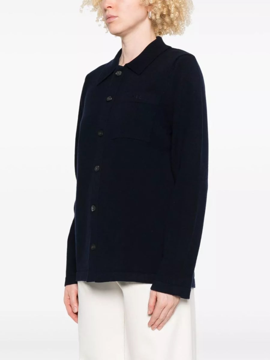 A.P.C. Camicia di lana, view 4